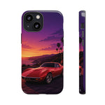 Red C3 Coastal Sunset Phone Case Classic Car Tough Case