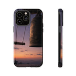 Temple Bell Sunset Phone Case Japan Zen Tough Case