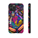 Neon 80s Pinball Pattern phone case | Tough Cases