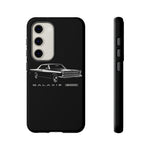Vintage Galaxie 500 Phone Case | Classic Car Illustration, Black