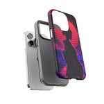 Neon Geisha Silhouette Phone Case | Tough Cover