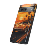 Orange Corvette C3 Stingray Sunset Palms Phone Case