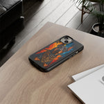 Doberman Bandana Portrait Tough Phone Case - Color Splash