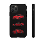 Red MR2 JDM Sports Car Phone Case Tough Multi View