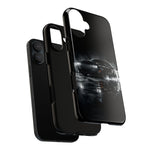 Black Sports Car Illustration 2023 Challenger SRT phone case | Car Drift Reflection