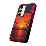 Basketball Court Sunset Phone Case | Tough Phone Case