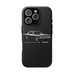 Vintage Galaxie 500 Phone Case | Classic Car Illustration, Black