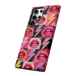 Pop Art Lips and Lightning Bolt Phone Case
