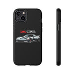 Silver C6 Z06 Phone Case for Chevy Fans, Tough Cover