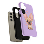 French Bulldog Bat Ears Kawaii Pet Dog Art Tough Phone Case