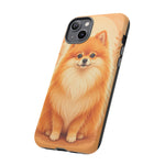 Pomeranian Tiny Fox Fluffy Art Tough Phone Case