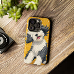 Sheepdog Hair Flip Phone Case Funny Dog Lover Gift