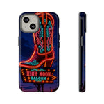 Neon Cowboy Boot phone case | High Noon Saloon design