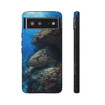 Grouper Reef Phone Case, Sunbeam Ledge Marine Art Tough Cover