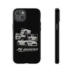 White S2000 Roadster Collage JDM Tough Phone Case Cover Gift