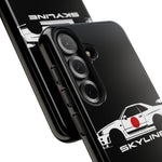 R34 Skyline Japanese Flag Race Car Phone Case | JDM GT-R Tough Cover