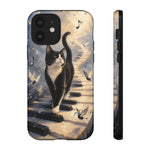 Piano Cat walking on keys Tough Case | Phone cover, musical cat art
