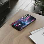 Skyline GT-R Tokyo Rain JDM Night Art Tough Phone Case