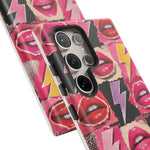 Pop Art Lips and Lightning Bolt Phone Case