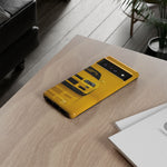 Yellow Skyline Phone Case, R34 GTR 90s JDM Legend Tough Cover for Men Gift