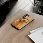 Goldendoodle Fluffy Curls Portrait Art Tough Phone Case