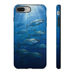 Amberjack School Phone Case, Open Water Sunlight Tough Cover
