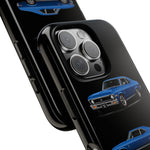 Nova SS Phone Case Blue, Three-View Vector Tough Cover