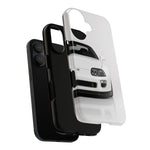 White MK4 Supra Phone Case, Retro 90s JDM Tough Cover for Car Enthusiasts