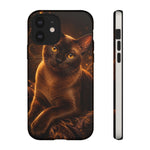 Burmese Golden Sable Portrait Art Tough Phone Case