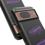 MK4 Supra Phone Case Purple, Three-View Vector Cover