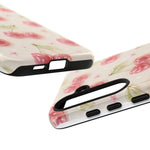 Pink Cherry Pattern Phone Case | Cute Retro Fruit Design