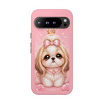 Shih Tzu Princess Kawaii Chibi Puppy Pet Dog Art Tough Phone Case
