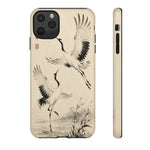 Red-Crowned Crane Sumi-e Art Tough Phone Case