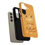 Bearded Dragon Kawaii Crown Art Tough Phone Case