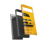 Yellow Skyline Phone Case, R34 GTR 90s JDM Legend Tough Cover for Men Gift