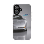 Silver C4 ZR1 Front View phone case | tough case for Vette Drivers