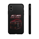 Red SS Muscle Car Monte Carlo phone case | Classic Chevy design