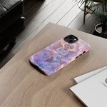 Cherub Cloud Throne Phone Case, Pastel Marble 3D Render Cover
