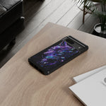 Holographic Wolf Phone Case, Fractured Prism Iridescent Cover