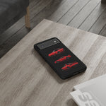 FD RX7 Phone Case Red, Three-View Vector Cover, JDM Gift