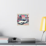 S2000 Poster JDM Drift Car Japanese Cherry Blossom Retro Wall Art