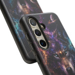 Cosmic Wolf Phone Case, Galaxy Nebula Portrait Tough Cover, Gift