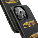 Gold Fairlady Z Classic Sports Car Tough Phone Case - 3 View