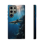 Cobia Reef Phone Case, Shaft of Light Ocean Fishing Tough Cover