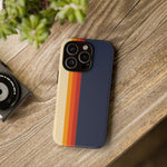 Retro Rainbow Stripe Phone Case | Tough Phone Case