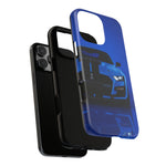Blue Mustang Art Phone Case, GT500 American Muscle Car Tough Cover for Men