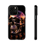Chrome Skull Sunset Reflection Phone Case Tough Cover Gift