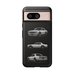 Silver Hakosuka Skyline Classic Sports Car Tough Phone Case for JDM Fans