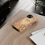 Persian Cat Floral Art Nouveau Tough Phone Case
