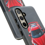 Red C8 Z06 Track Wing Tough Phone Case Cover Gift Art